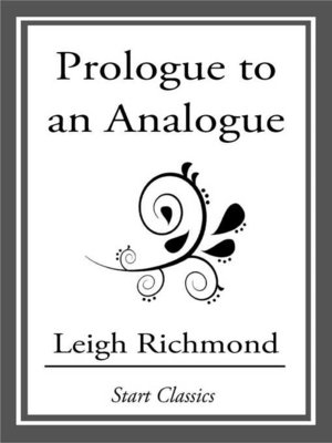 cover image of Prologue to an Analogue